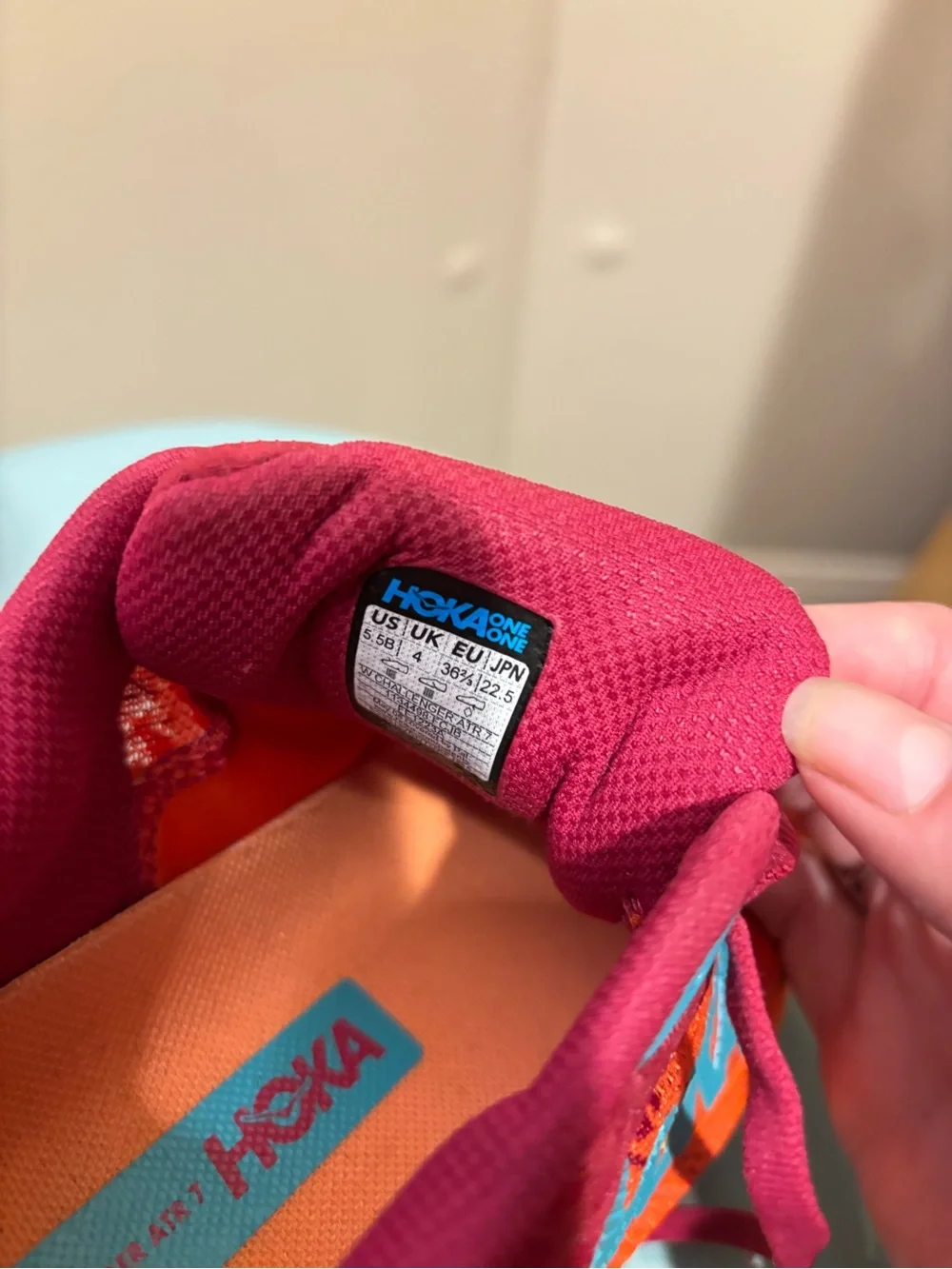Hoka Women’s Challenger ATR 7 - Orange, Pink & Teal Trail Running Shoes - Picture 5 of 5
